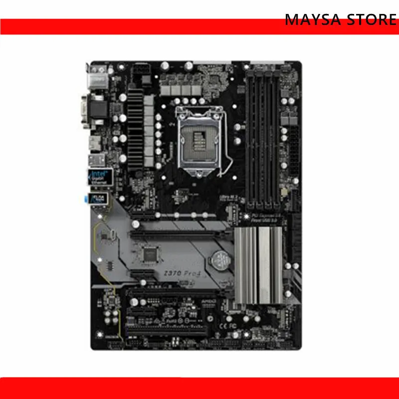 Per Scheda Madre Asrock Z370 Pro4 Atx Lga 1151 Ddr4 64 Gb Z370 Completamente Testata