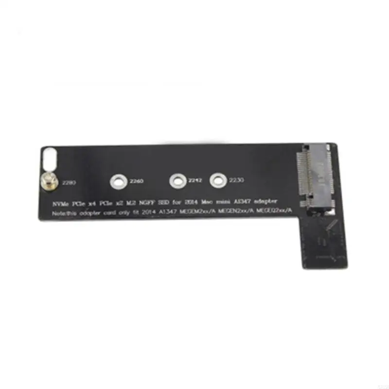 A52B for M.2 NVMe NGFF SSD AHCI Riser Card Adapter for M Key to Mac Mini 2014