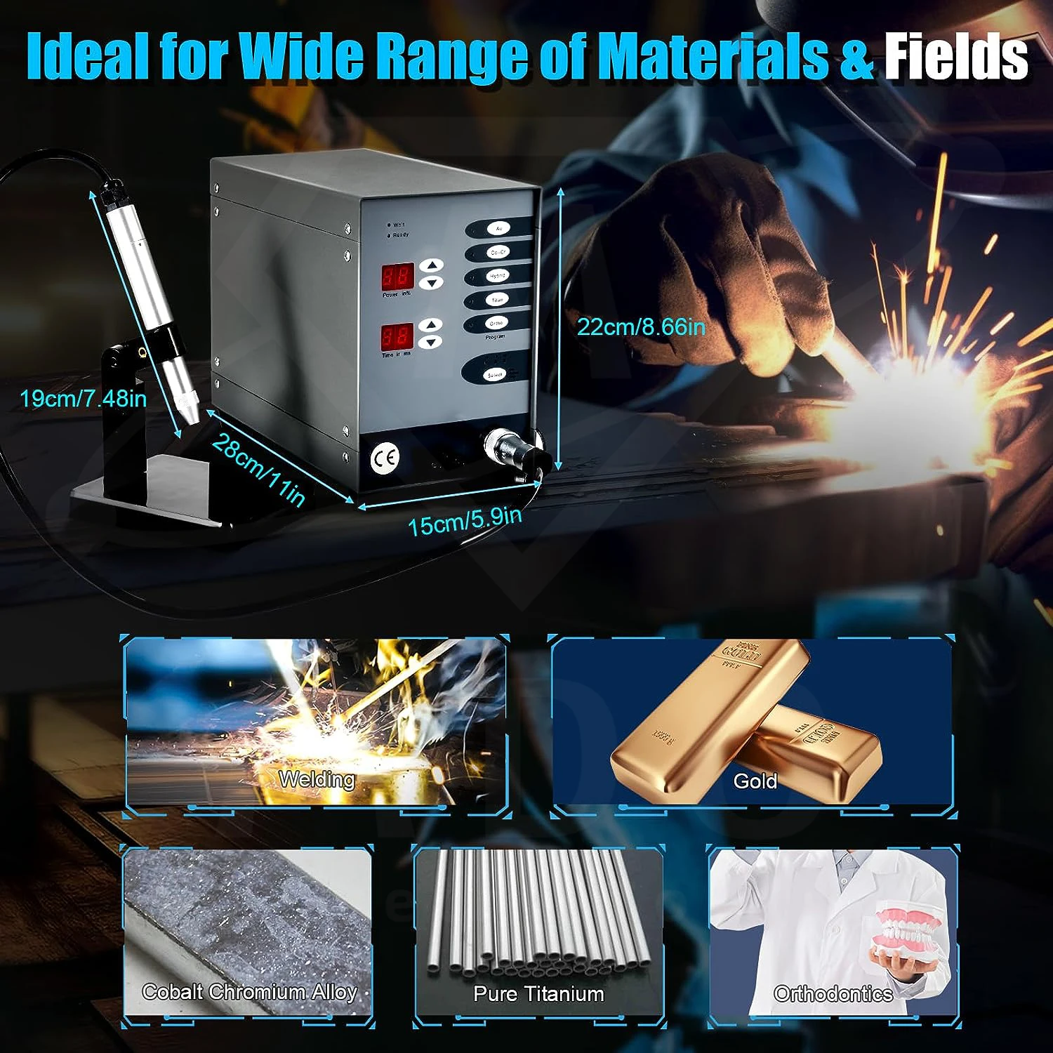 자동 스폿 용접기 펄스 아르곤 아크 용접기, 고출력 보석 수리 도구, 스폿 용접기