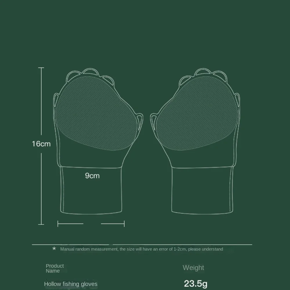 Anti-uv Summer Ice Silk Fishing Gloves Sunscreen Gloves Palm Hollowed Unisex Outdoor Sports Cycling Driving