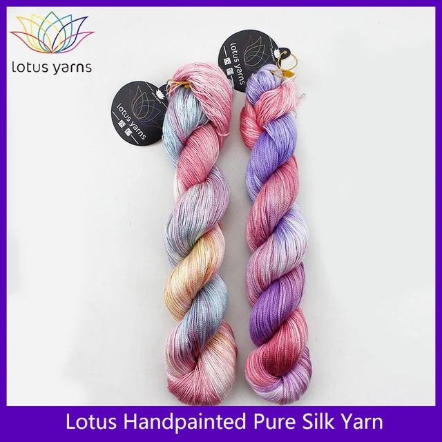 Pure Silk Yarn - Pure Silk Yarn 22 Color Wool Crochet Cotton Diy Thread  Soft Baby - Aliexpress