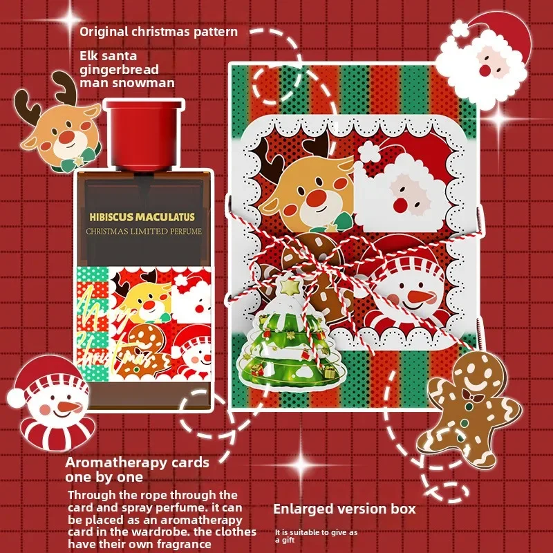 Frischer Damenduft mit Hibiskus-Lebkuchen-Note, langanhaltend, ideal als Weihnachtsgeschenk oder für den täglichen Gebrauch, Bestseller_voghion.com