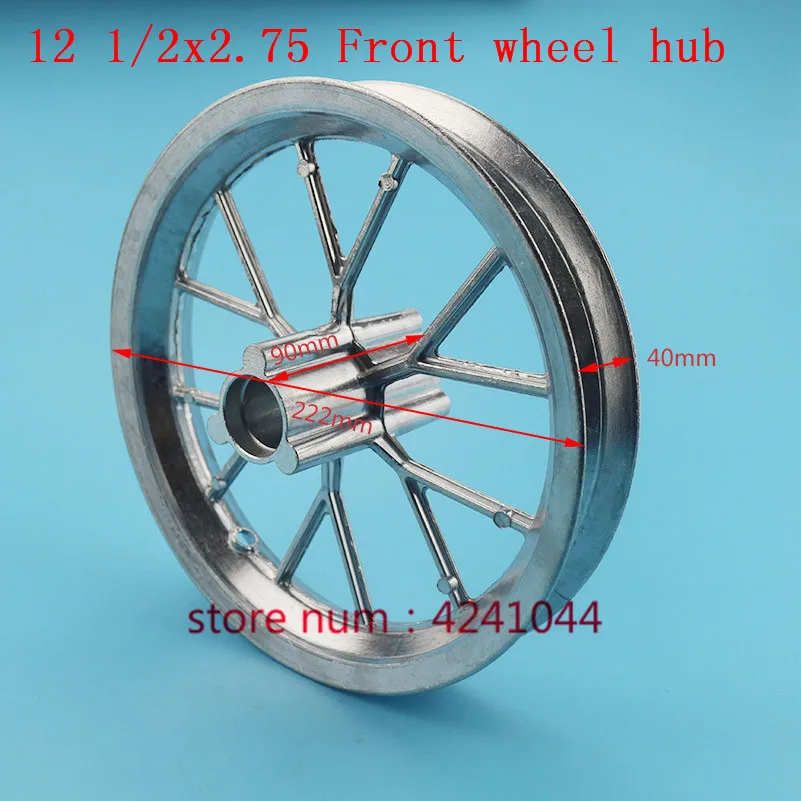 Front or Rear wheel rim 12 1/2x2.75 hub use 1/2x2.75tire for Dirt Bike MX350 MX400 43CC 47CC 49CC Mini Moto E-Scooter