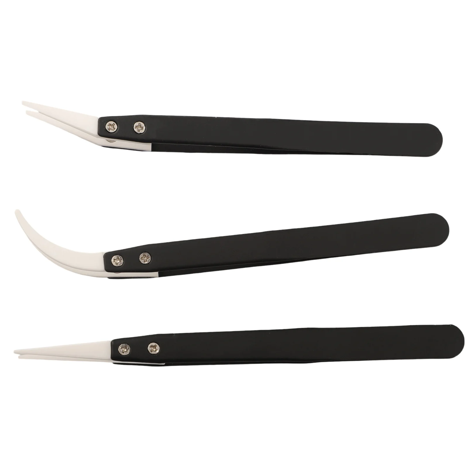 Disassembly Tweezers Repair Tweezers Repair Work Precision Maintenance Multiple Styles Small Bend Straight Tip