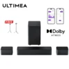 ULTIMEA 5.1ch Dolby Atmos Soundbar, 3D Surround Sound System, Soundbar for TV Devices with Wireless Subwoofer & 2 Rear Speakers