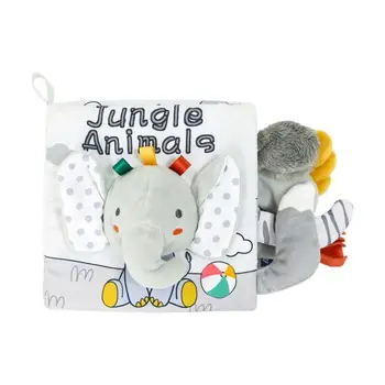Animal Themed Tail Cloth Book Toy Baby Toys 0 12 Months Interactive Books With 3D Tails Interactive Montessori Busy Book 5