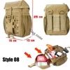 Molle Tactical Waist Bag Outdoor Emergency EDC Pouch Camping Medical Accessories Molle Tools Hunting Fanny Pack First Aid Kit 5