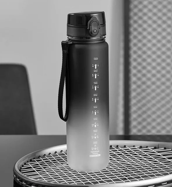 1 Liter Sports Water Bottle Large Capacity  Men Women Summer Portable Plastic Bottle for Outdoor Travel Fitness Drinkware 4