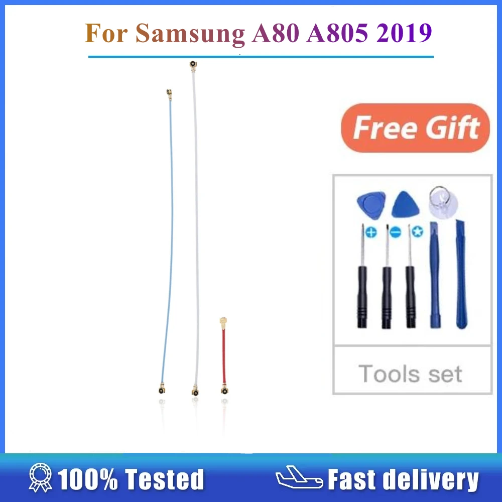 

3 Piece Set For Samsung Galaxy A80 A805 2019 Antenna Connecting Flex Cable Spare Part Replacement