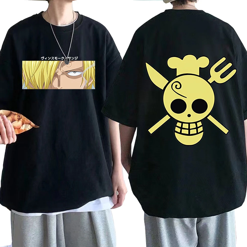 22 Anime One Piece Sanji T Shirts Harajuku Fashion Tees Summer Short Sleeved Loose Casual Man T Shirts Oversized Hip Hop Tops Aliexpress