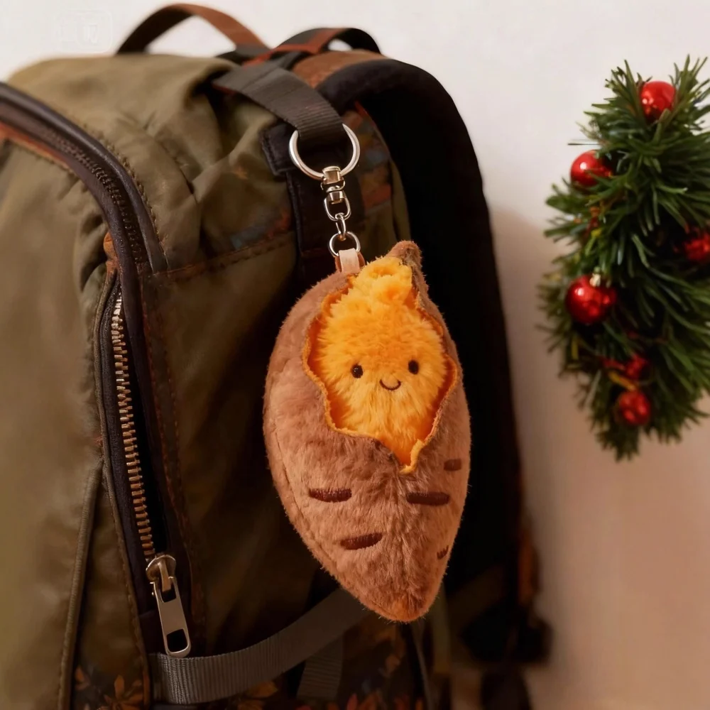 Llavero de peluche decorativo para bolso y mochila