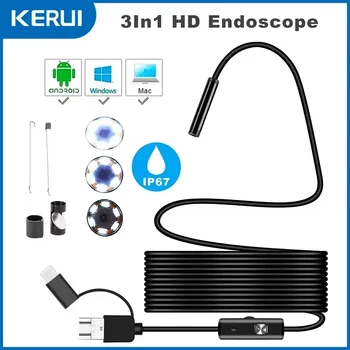 Cámara endoscópica Android 3 en 1 Micro USB tipo C Mini cámara LED impermeable inspección * COMPRA INTERNACIONAL * 1