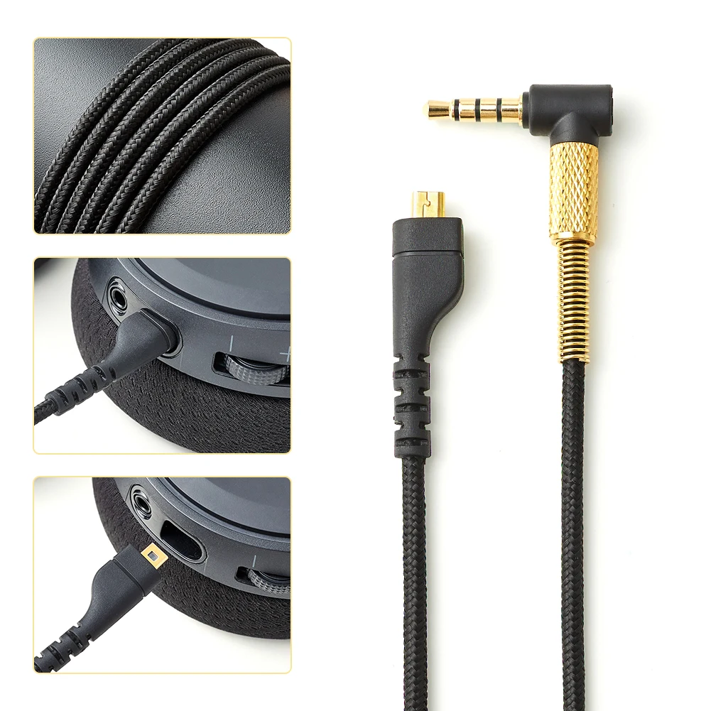 2m Gaming Headphone Audio Cable USB for SteelSeries Arctis 3 5 7 Pro Game Headset Earphone Accessories Supplies
