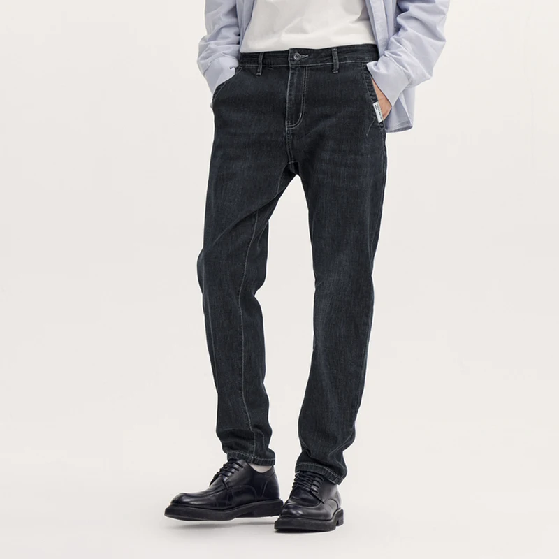 Semir Jeans Men Autumn Fashion Retro Skinny Long Pants Classic Versatile Commuter Trousers 4