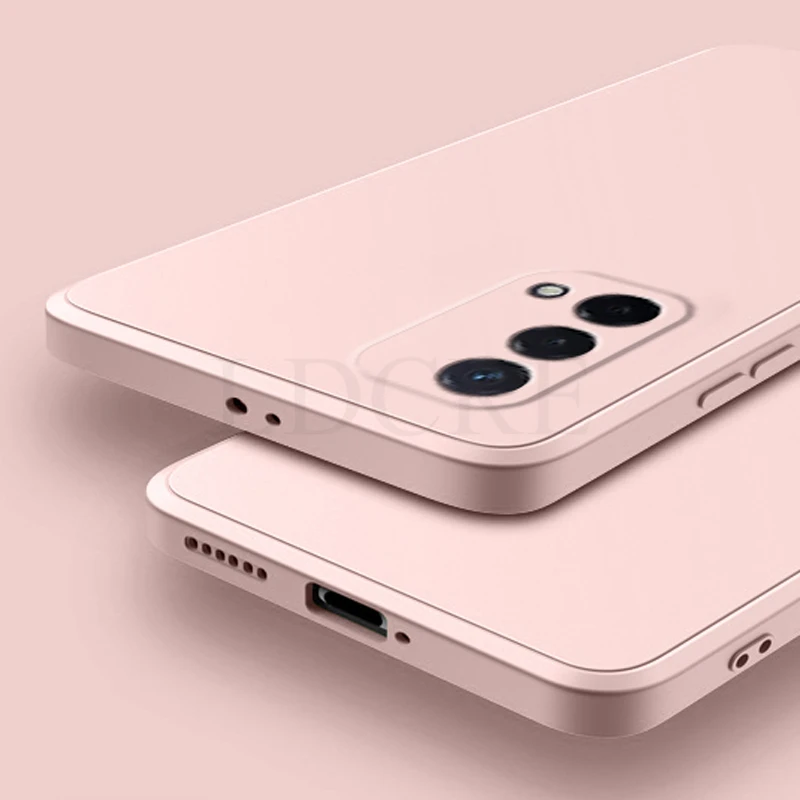 Sleek Liquid Silicone Square Phone Case - Premium Protection and Style