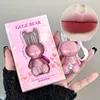 Gege Bear Pink Rabbit Velvet Lip Cream — Adorable Bunny Keychain, Soft Matte Velvet Finish Lip Tint 4