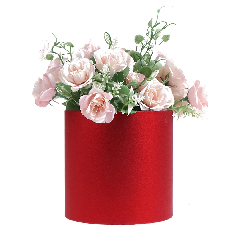 Round Floral Boxes Women Flower Packaging Paper Bag Hat Florist Bouquet Flower Packaging Box Gift Party Storage Boxes