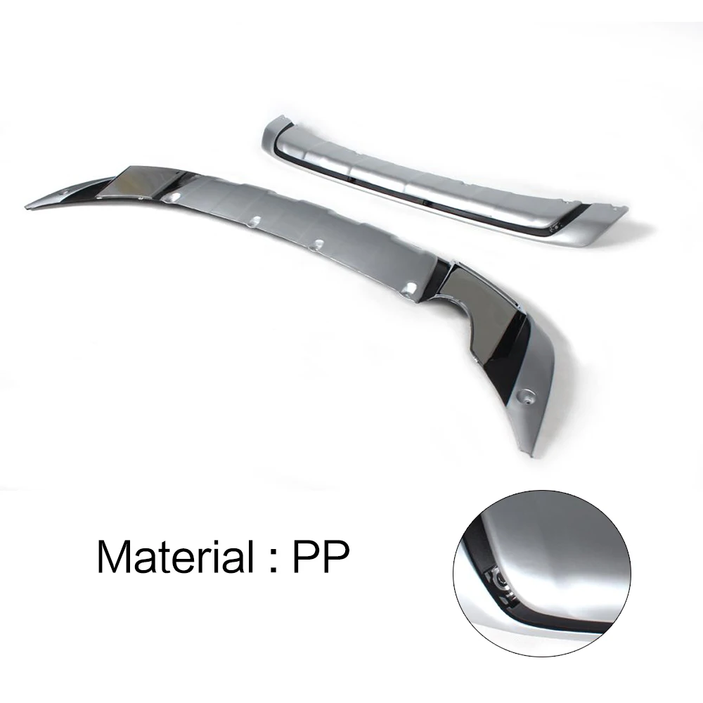 PP Front And Rear Bumper Lip Protector Fender Guard Plate Covers Kit 2PCS/Set For KIA Sportage 2011-2014