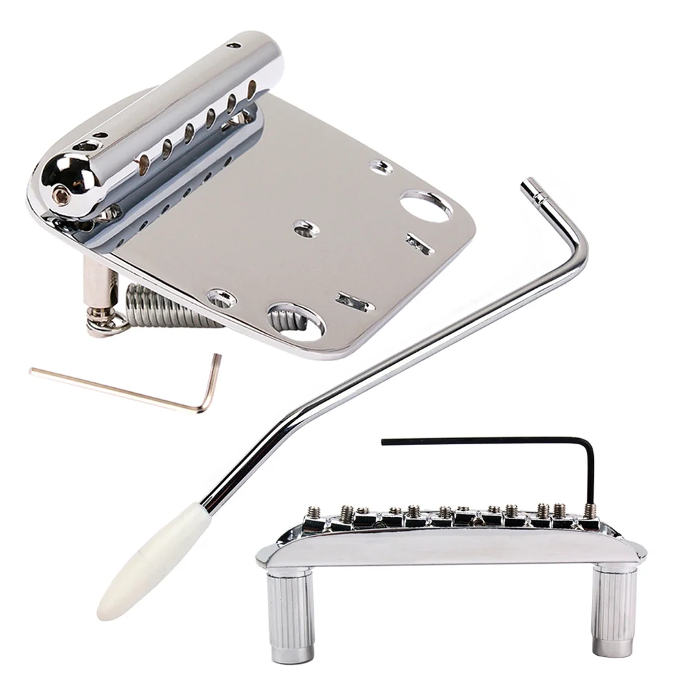 

Exquisite Guitar Tremolo Bridge Tailpiece Set For Mustang Guitar Part Accessories Tailpiece Guitar Bridge