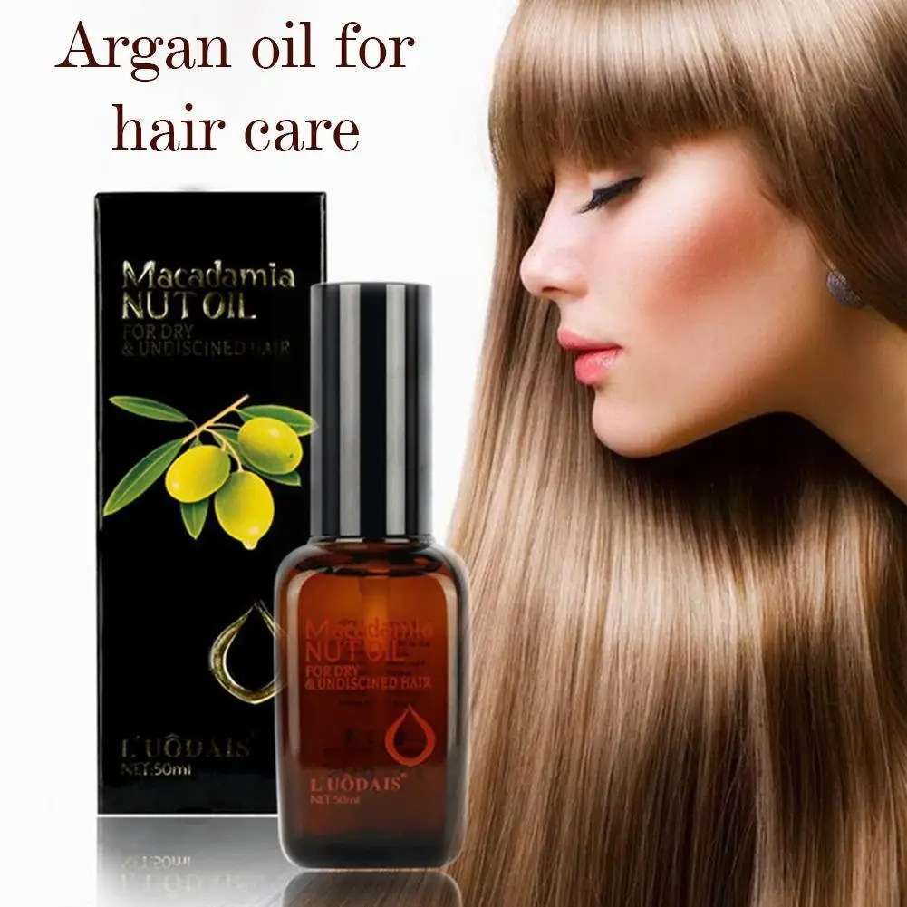 50ML Multi-functional Moroccan Argan Hair Oil Hair Scalp Oils Damage Treatments Repair Moisturizing Nourish Absorbed Dry C3R2