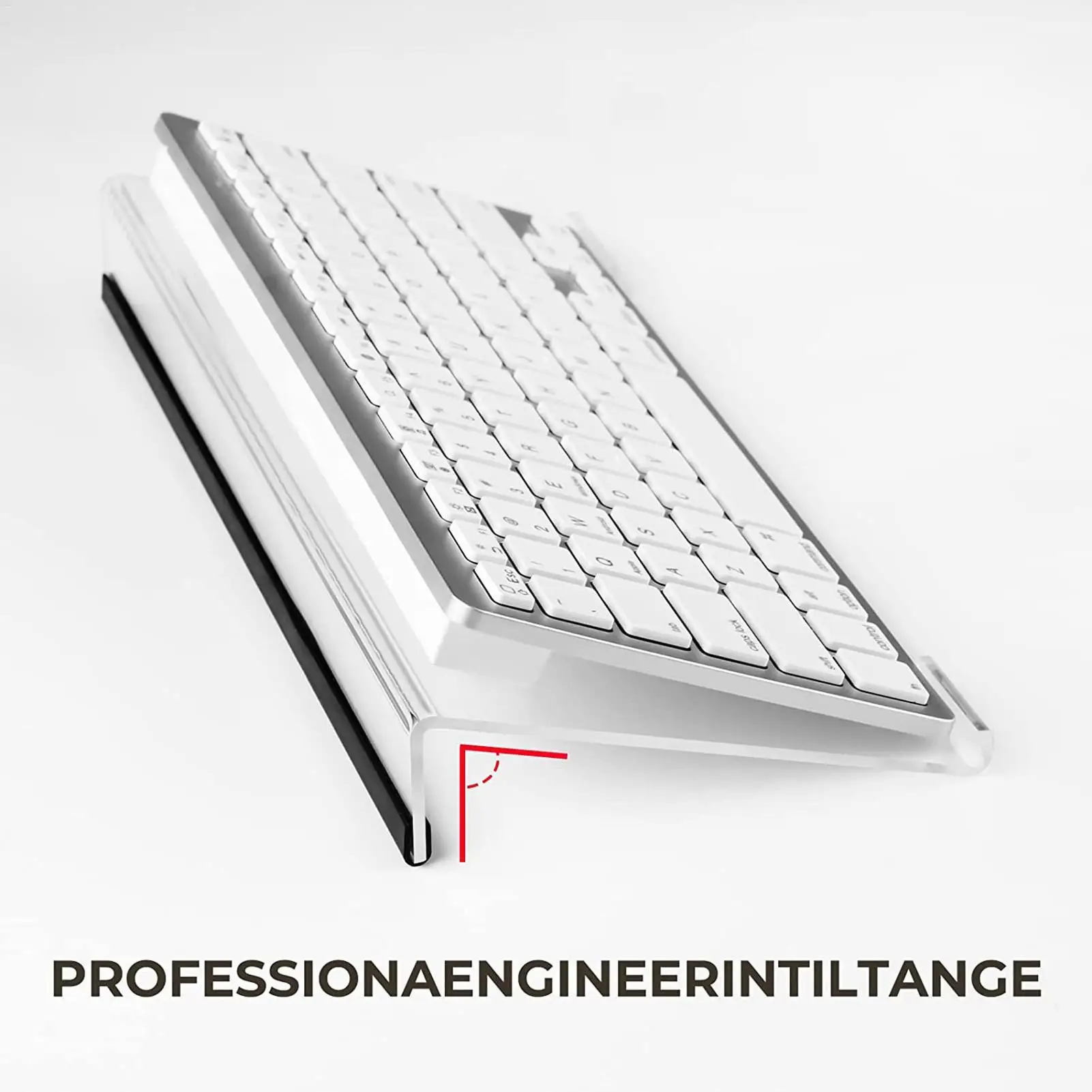 미끄럼 방지 투명 컴퓨터 키보드 스탠드 틸트 리프트 트레이 인체공학적 PC 키보드 라이저 미끄럼 방지 베이스 게임 컴퓨터 액세서리
