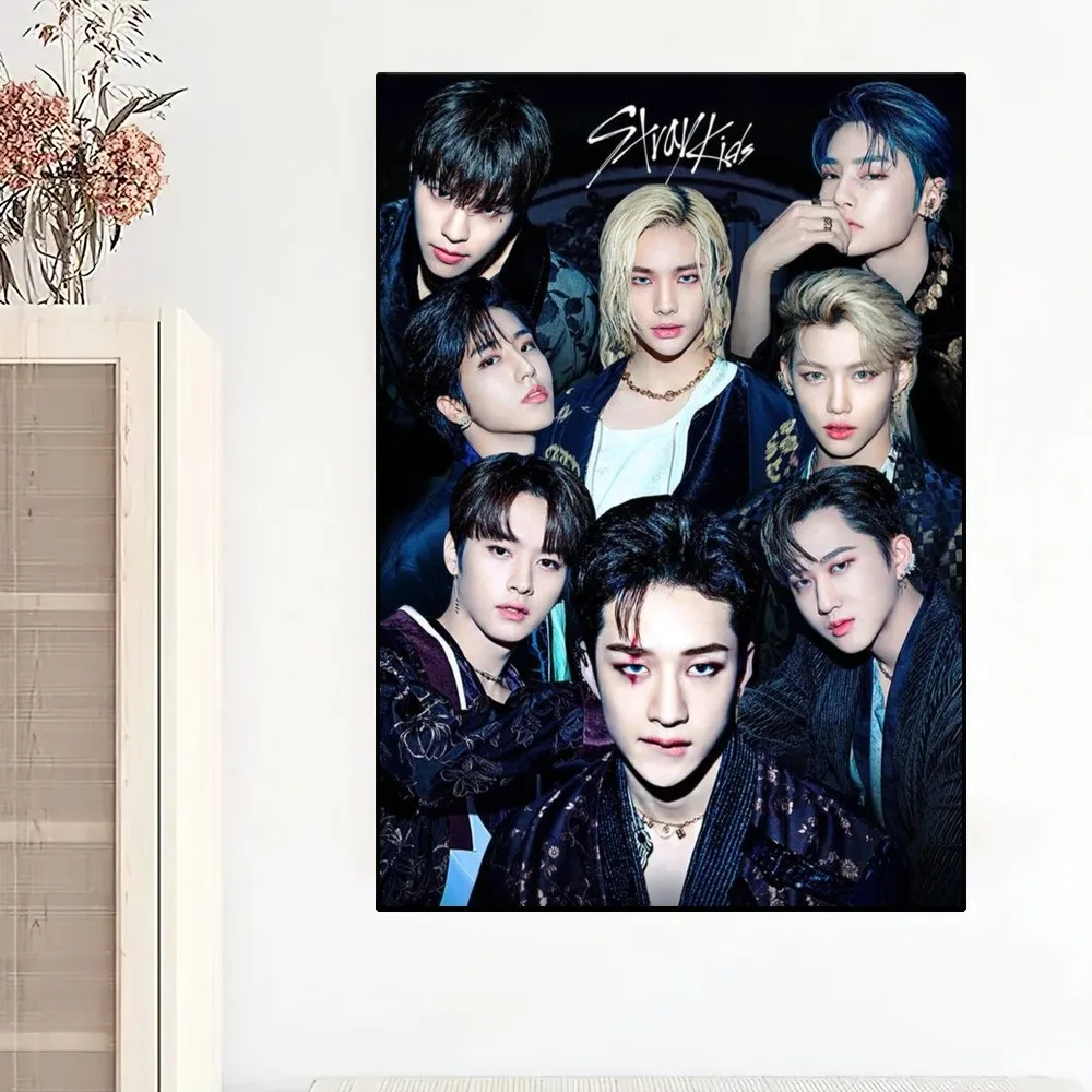 Kpop S-Stray Kids Poster Painting Wall Pictures league of legends poster anime poster vintage posters poster prints For Living Room Decor Sticker