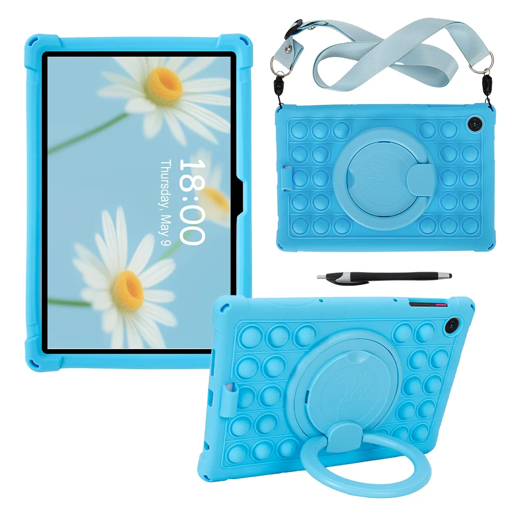 Enhanced Kids Safe 360 Rotating Soft Tablet Cover, 10.1-Inch