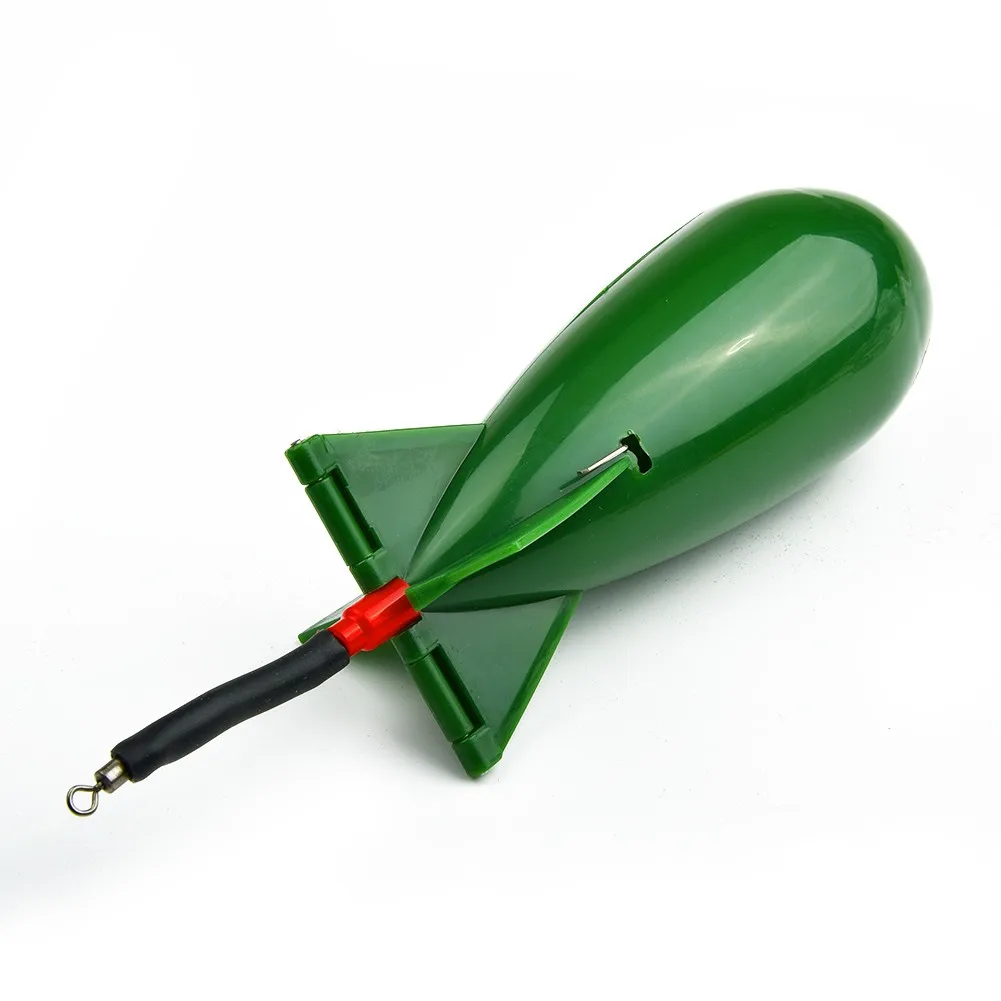 

1PC Carp Fishing Rocket Feeder Bomb Spomb Fishing Tackle Lure Holder Float Bait Attract Container Fishing Tools S/M/L