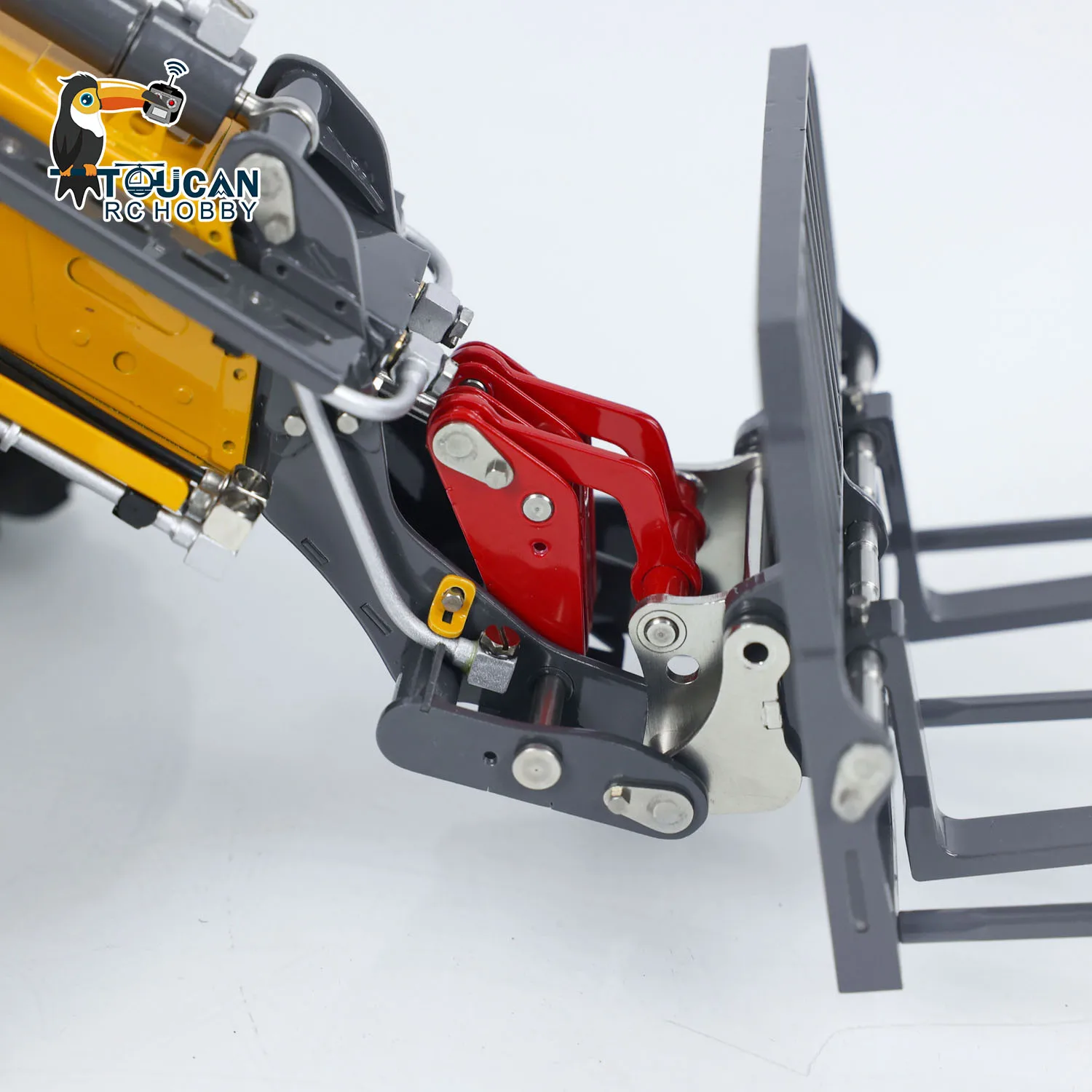 LESU AOUE AT1050 Hydraulic RC 1/14 Metal Telescopic Arm Fork Loader Painted Assembled Car Model With Light Sound Set TH23755 5