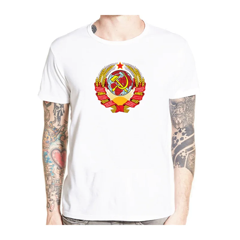 

CCCP Soviet Vostok T-Shirt Men Casual Short Sleeve O-neck T Shirt Hip Hop Tees Tops Harajuku Streetwear Fitness