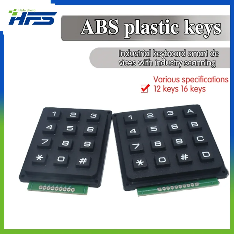 

12 16 Key 4*4 4*3 Membrane Switch Keypad 4 x 4 4 x 3 Matrix Array Matrix keyboard membrane switch keypad for arduino