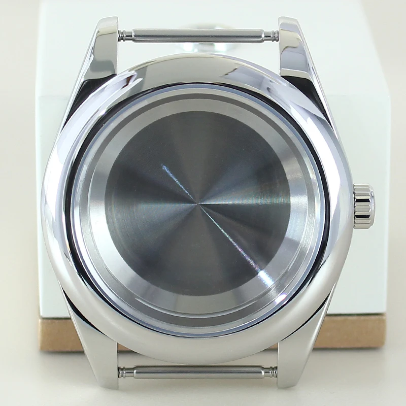 High-Quality 36mm/39mm Steel Watch Case with Sapphire Glass Bracelet