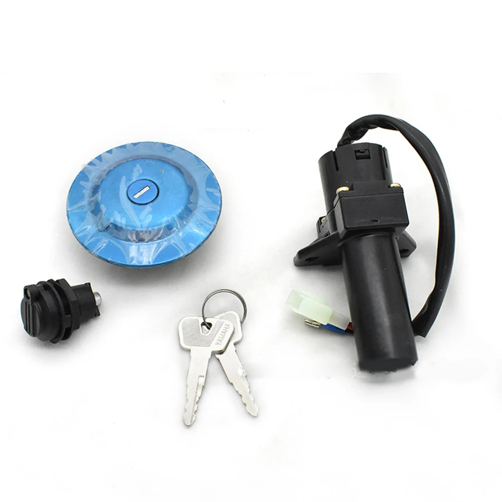 Motorcycle Scooter Ignition Switch Lock Fuel Gas Tank Cap Lock Button Replacement Kit For Yamaha YBR 125