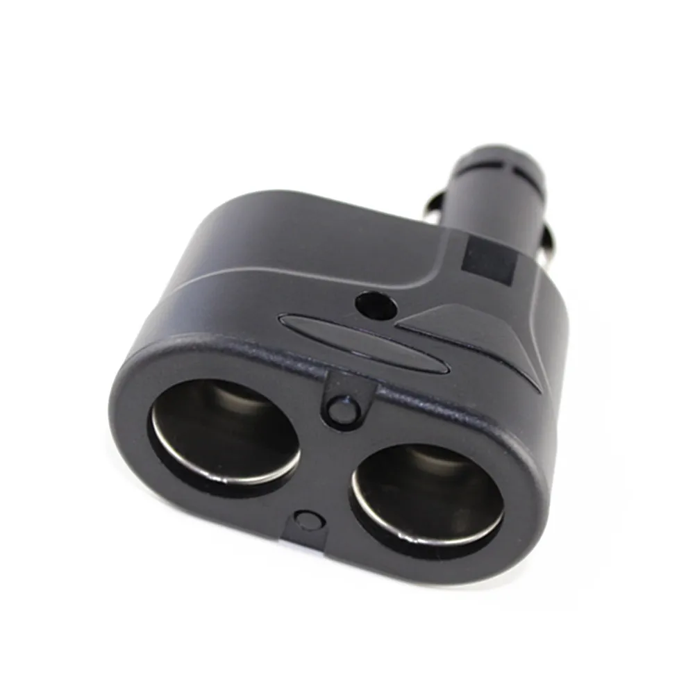 

1x Two-Way Car Cigar Lighter Socket Adapter Splitter Charger Dual Ports Plug Car Cigar Lighter 9.5x6x5cm 12/24V