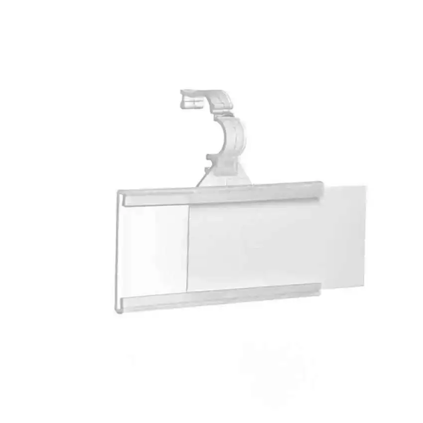 20pcs Plastic Price Signage Label Display Hook Hanging Tag Holders Supermarket Shelf Single Wire Rack