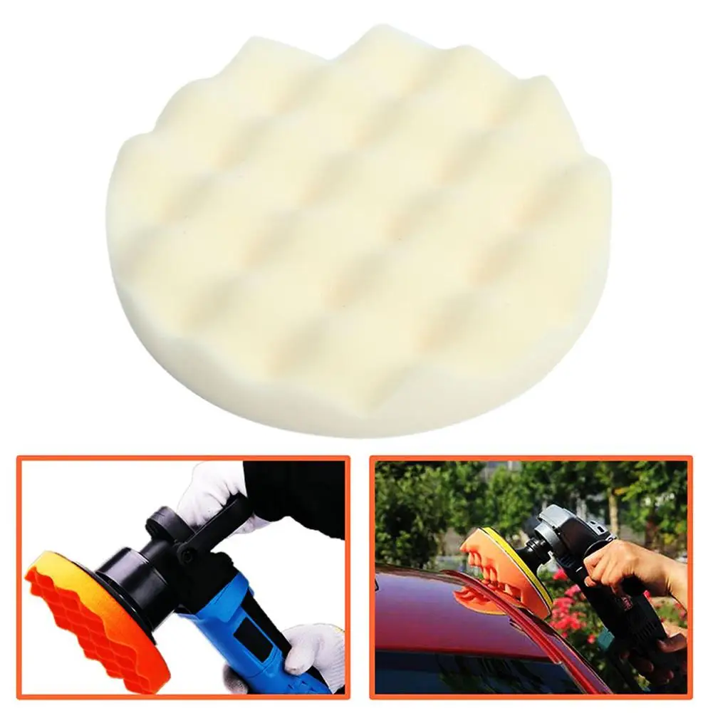 5inch 9pcs Car Sponge Polishing Disc Wheel Polishing Waxing Disc Pad Kit Polisher Drill Adapter Car Beauty Paint Care Tools