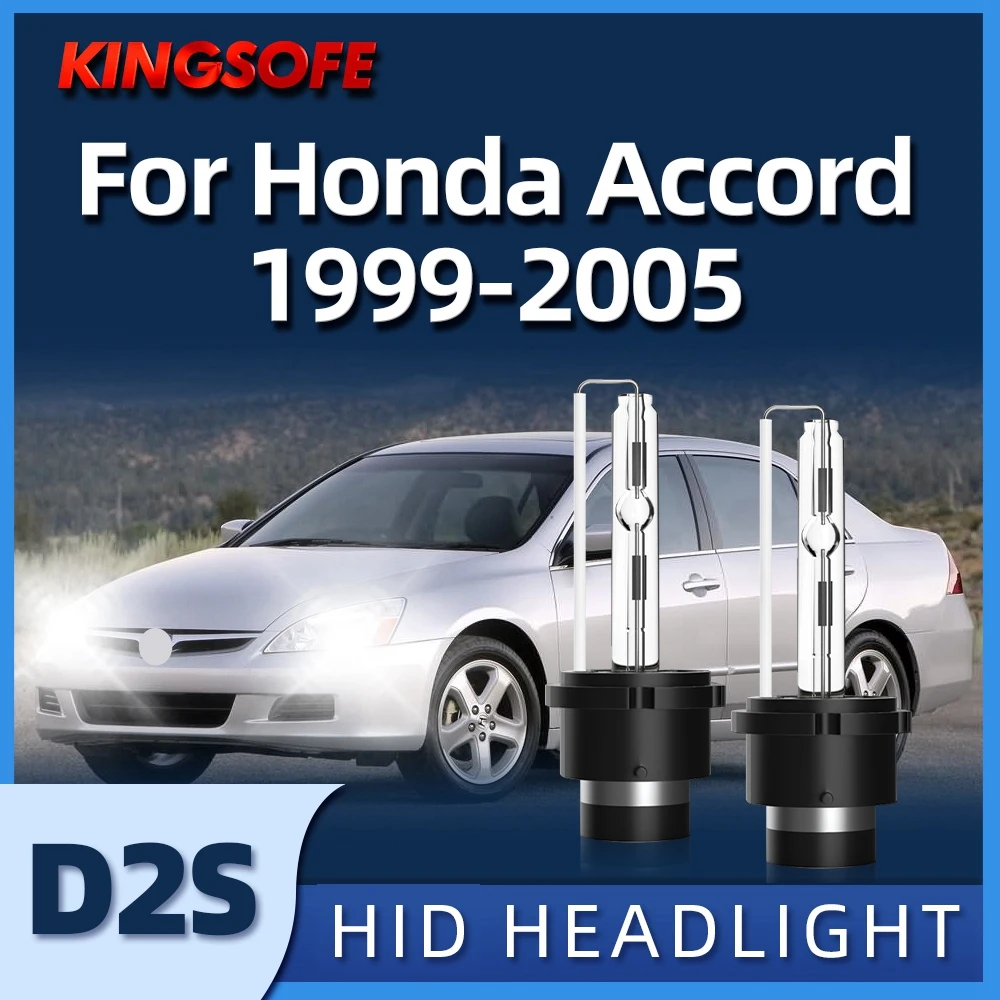 

KINGSOFE 2Pcs 12v 35w D2S Xenon Headlight Lamps HID Bulbs For Honda Accord 1999 2000 2001 2002 2003 2004 2005