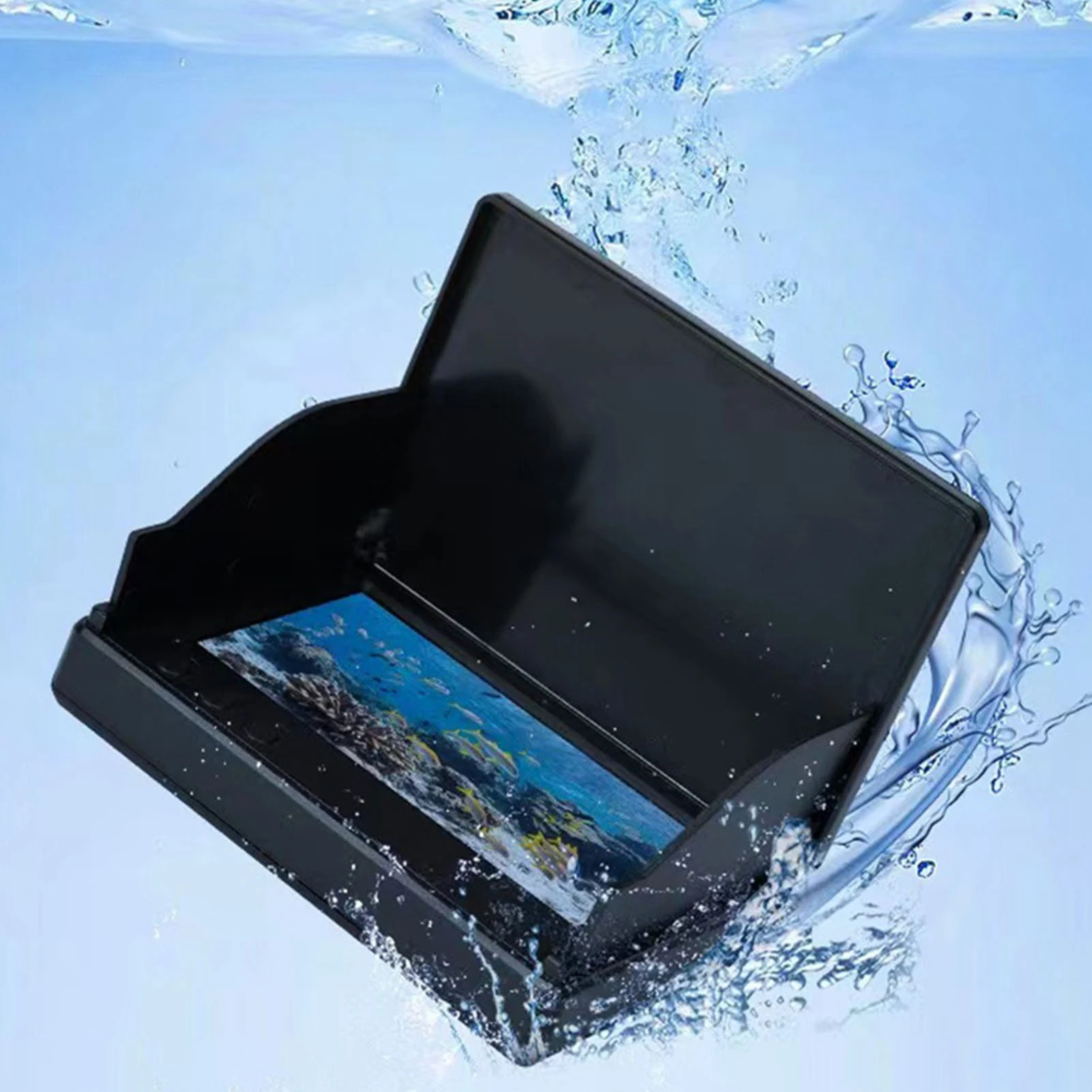 Fish Finder 4.3in TN HD Underwater Fishing Camera IP68 Waterproof with 12 Night Vision Lights 100‑240V for Fishing fishing accessories fish finder