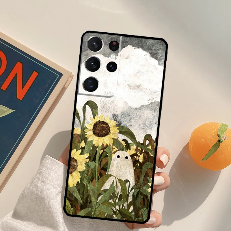 Charming Ghost Design Phone Case - Stylish Protective Back Cover