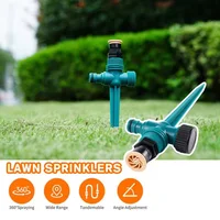 Garden Sprinkler 360° Rotation Irrigation Watering System Agriculture Ground Automatic Tube Adjustable Plug Buried Atomization 3
