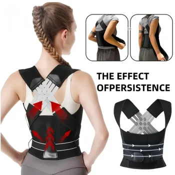 Posture Back Brace Adjustable Back Support Strap to Men and Women Prevent Spinal Distortion and Hunchback Suitable for Gym Body 1