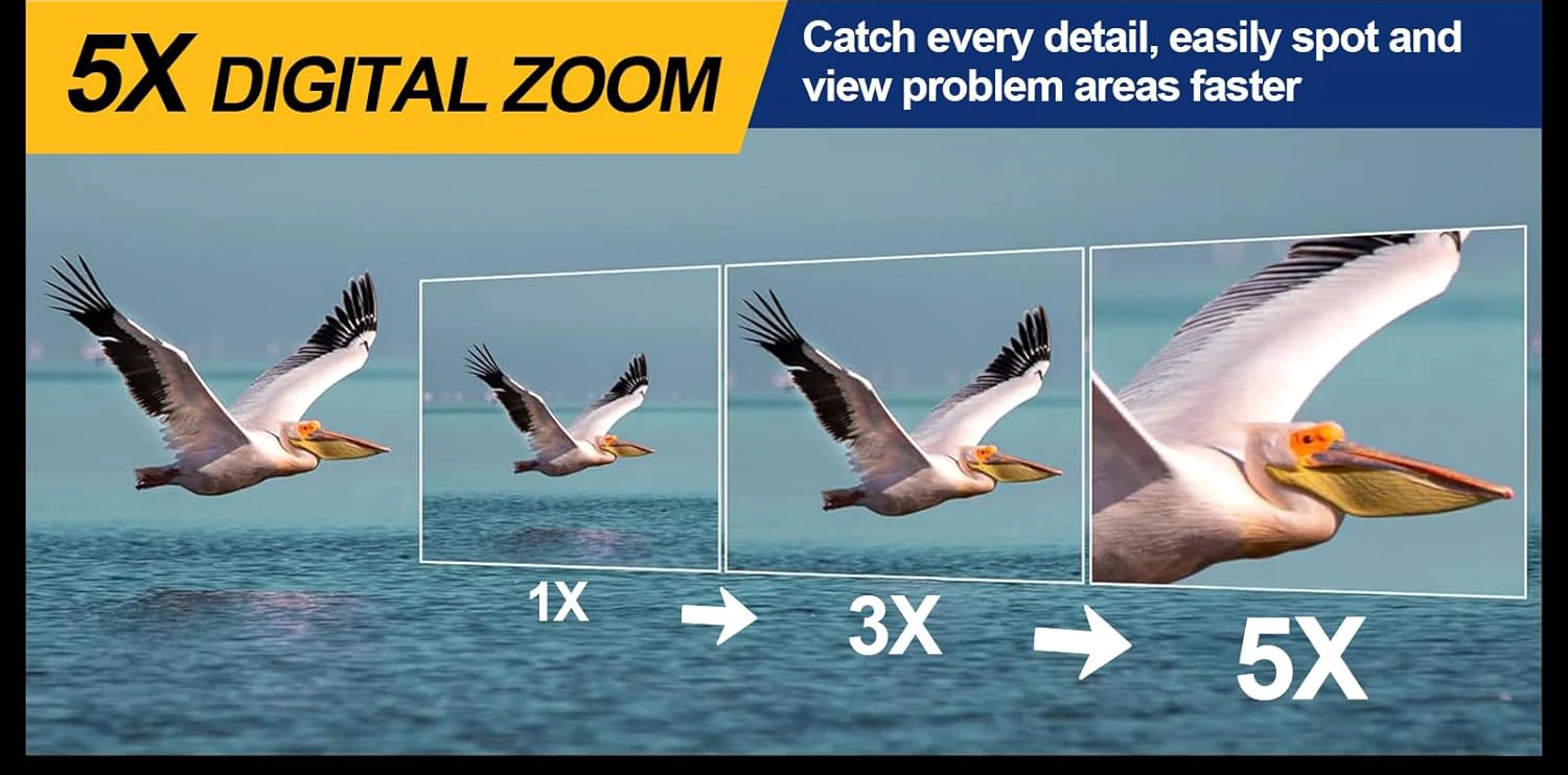 Telecamera con zoom videoispezione. 5x