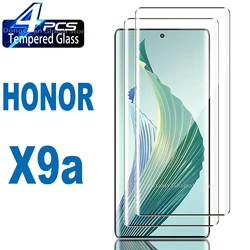 Premium 3D Tempered Glass Screen Protector Film (1/4 Pack) for 2 pieces (For HONOR X9a)