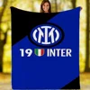 Picnic Throw Blanket Luxury Blankets Inter Milan FC Logo Warm Blankets for Cold Fluffy Plaid Interior for Home Cobija Sofa Knee 3