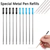 10pcs/lot 11.6cm Special Metal Pen Refills for Ballpoint Pen 1.0mm Ball Pen Refill Blue Black Ink Office Writing Stationery 1