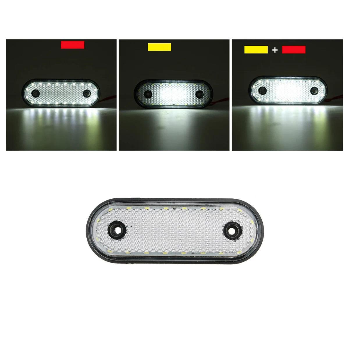 ตัวเลือกสินค้า โคมไฟด้านข้างกันน้ำ 30 LED สำหรับรถบรรทุกและรถพ่วง DC24V
