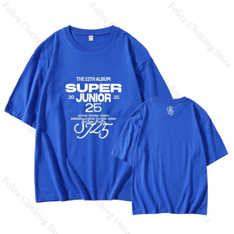 Super Junior 2025 The 12TH Album Concert T-shirt for Fans Short