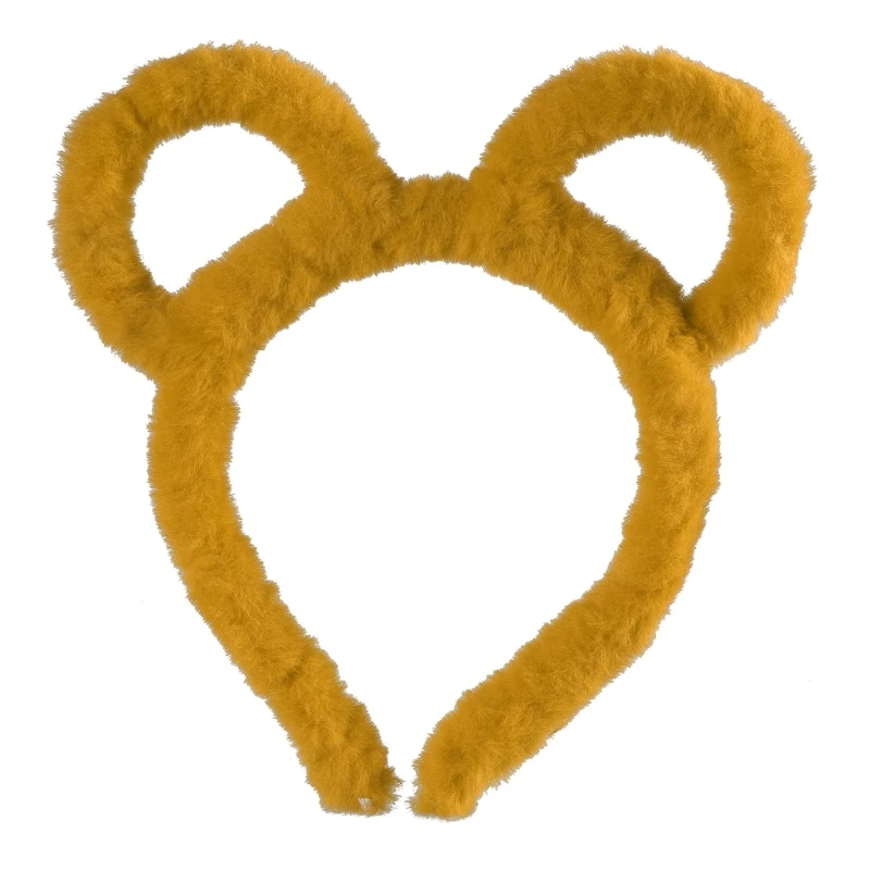 Fascia per capelli con orecchie di orso, morbida fascia per capelli con