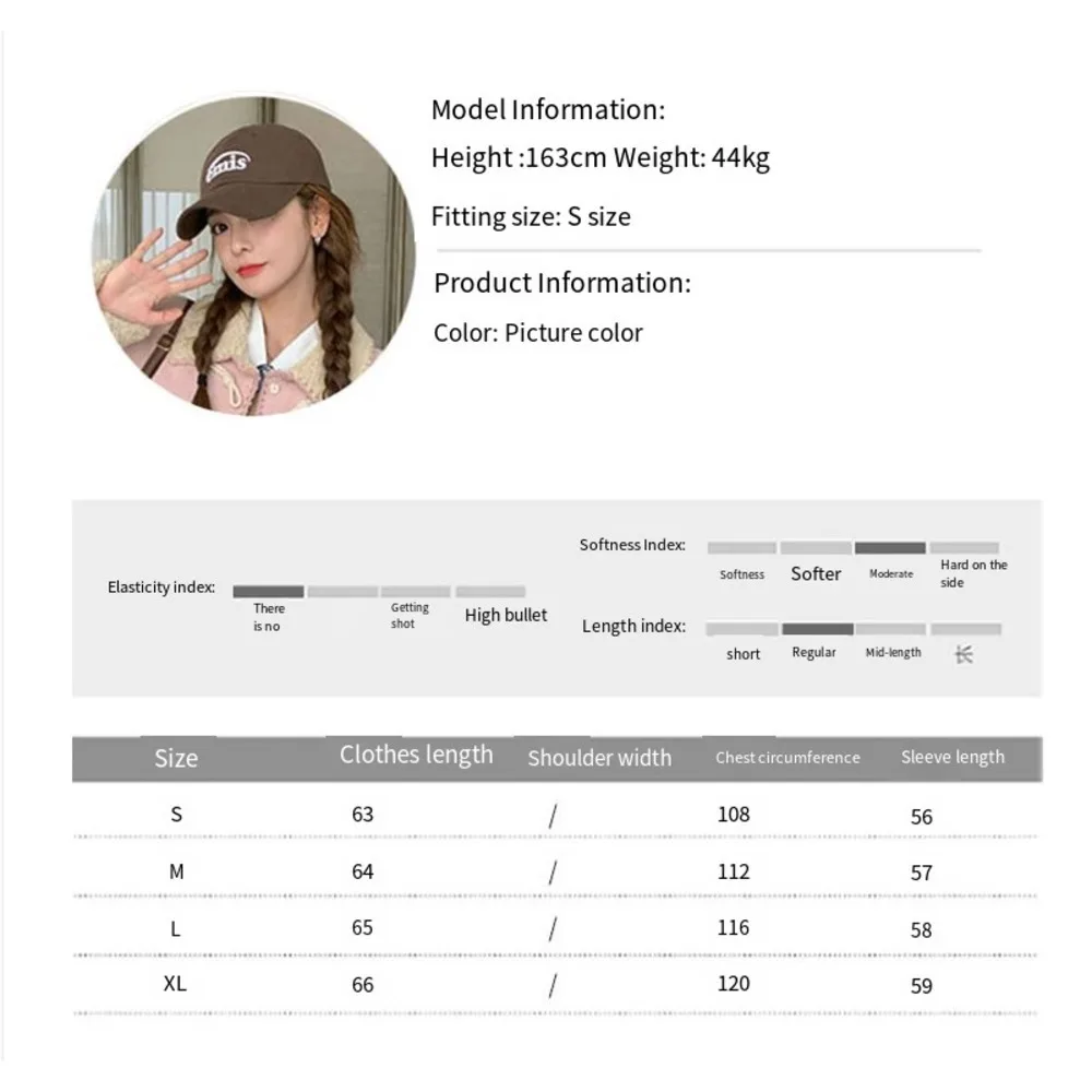 Suede cow horn button lamb wool jacket_voghion.com