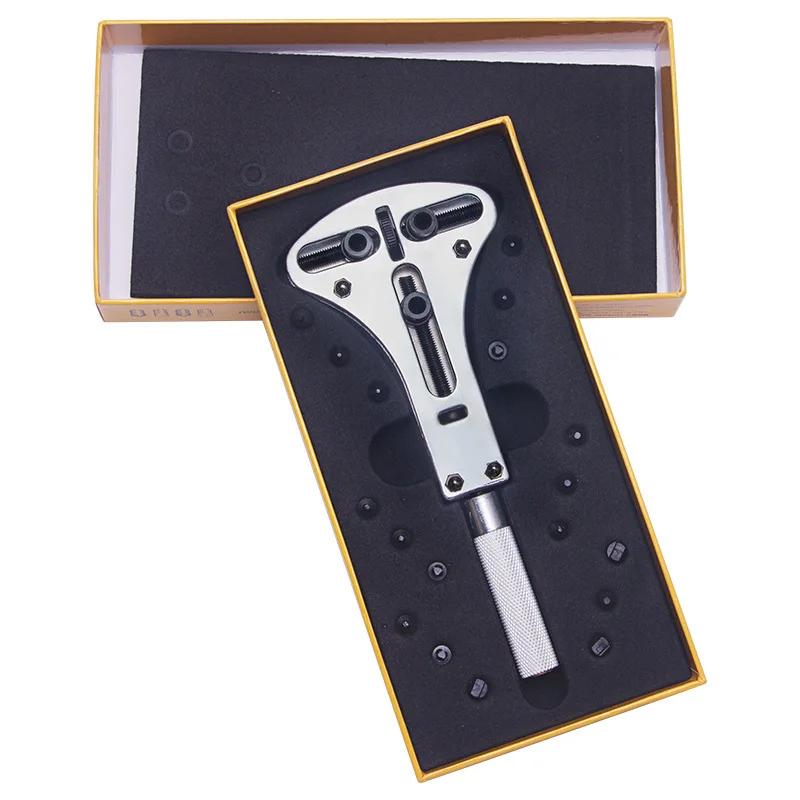 Watch Repair Tools Kit Adjustable Screw Back Remover Wrench Watch Case Opener 3jaw Open Cove